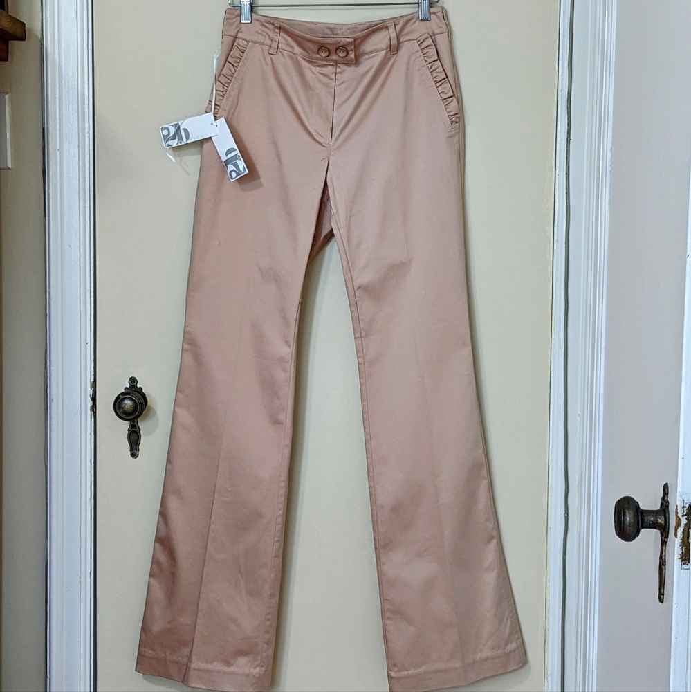 2Brych dress pants in colour Foundation, size 6.
